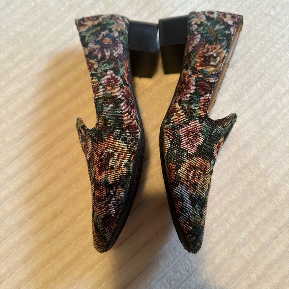 Me Too Gwen Block Heel Loafers for Women - Multicolor Tapestry - Picture 4 of 14